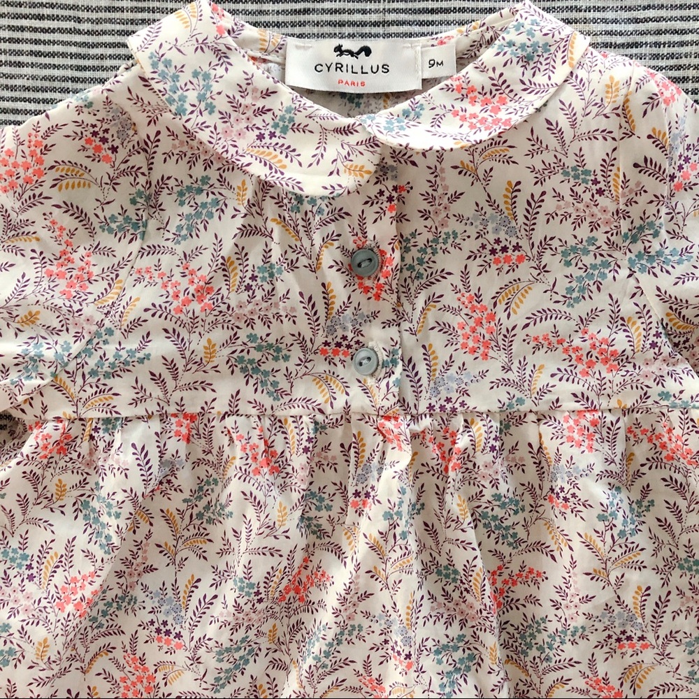 Cyrillus Floral Kids Blouse - Multicolor - Picture 2 of 5